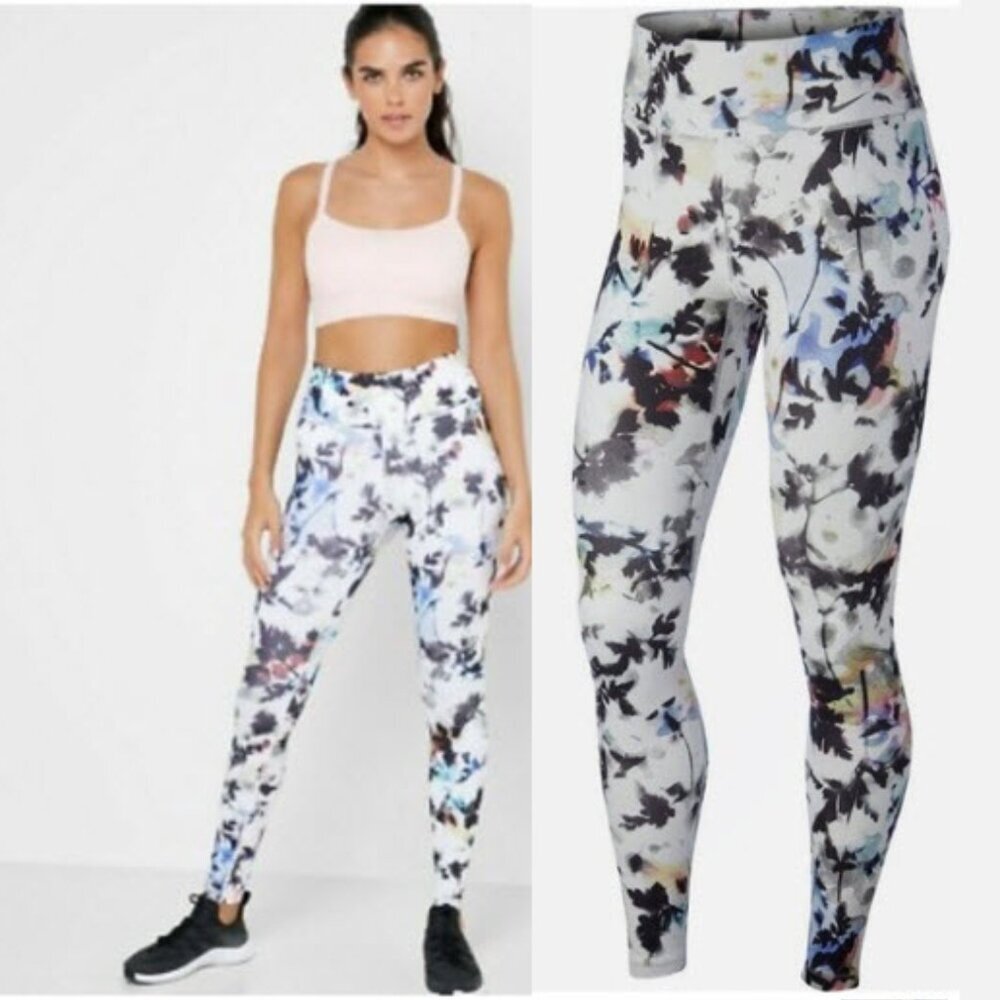 Nike Dry Fit Floral Print Pants Size Large